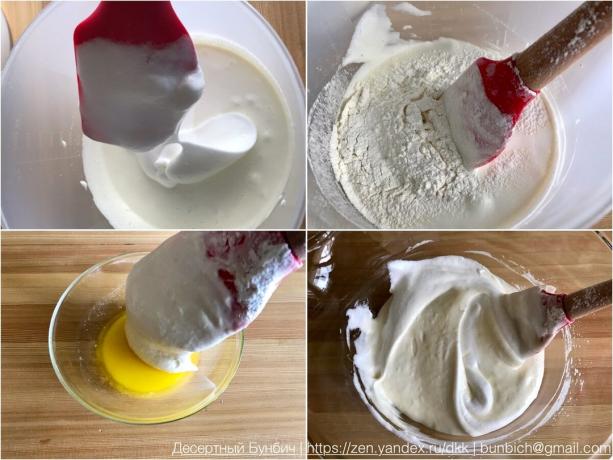 O processo de adição de farinha e manteiga