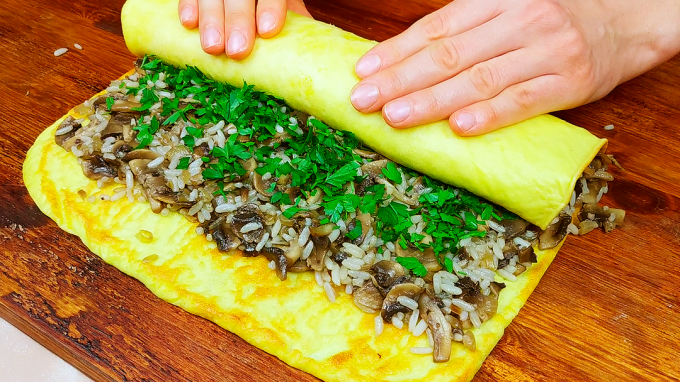 rolo de omelete