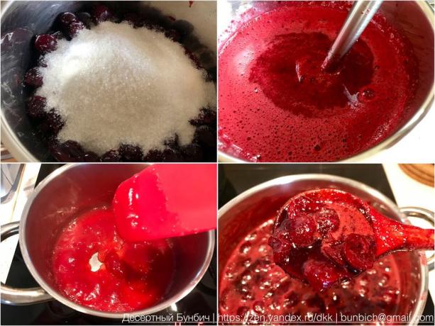 Processo de preparação de cereja marmelada