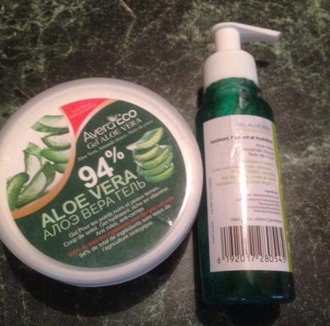 Aloe Vera Gel. material lindo! Eu comprei isso em Tae e, em seguida, tomou nenhuma dúvida. Preço certo - 10 dinares, à esquerda - 14 dinares.