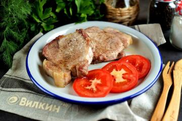 Escalope de porco no forno