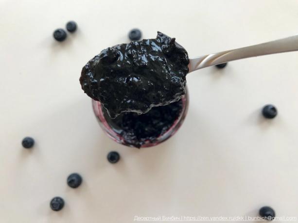 Aqui está uma jam blueberry Virei