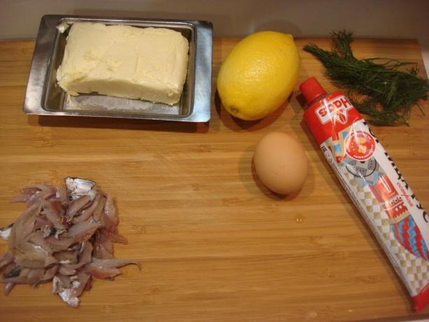 Foto tirada pelo autor (espadilha escovado, ovos, limão, manteiga, mostarda)