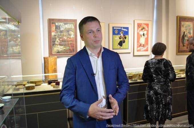 Mikhail Zhabin - o fundador do Museu de História Russa de Chocolate "DIZHAVNI"